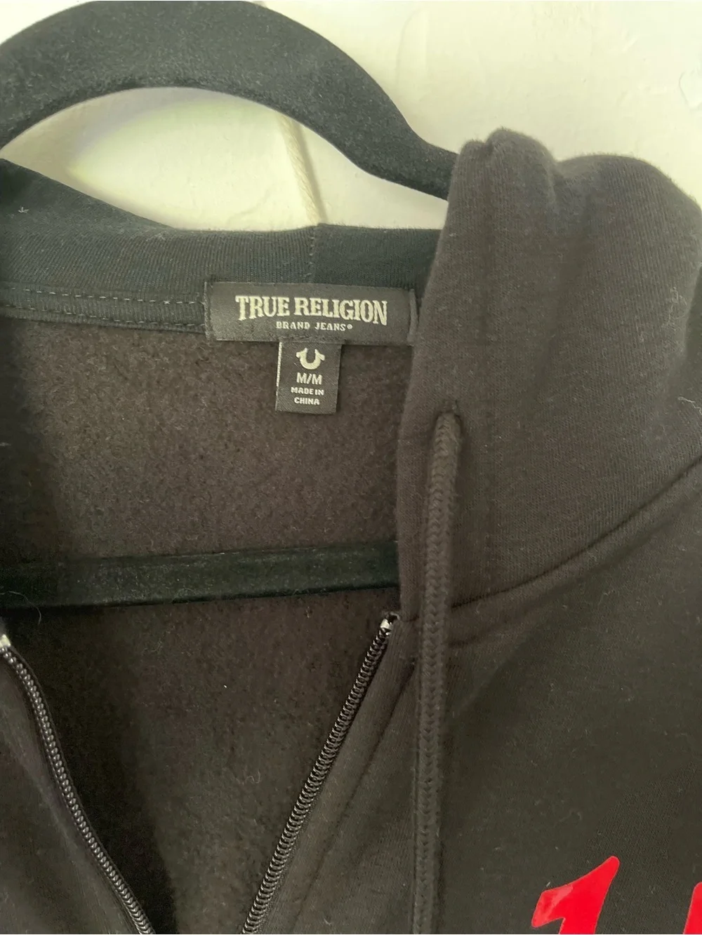 True Religion Buddha Seal Zip Hoodie Black